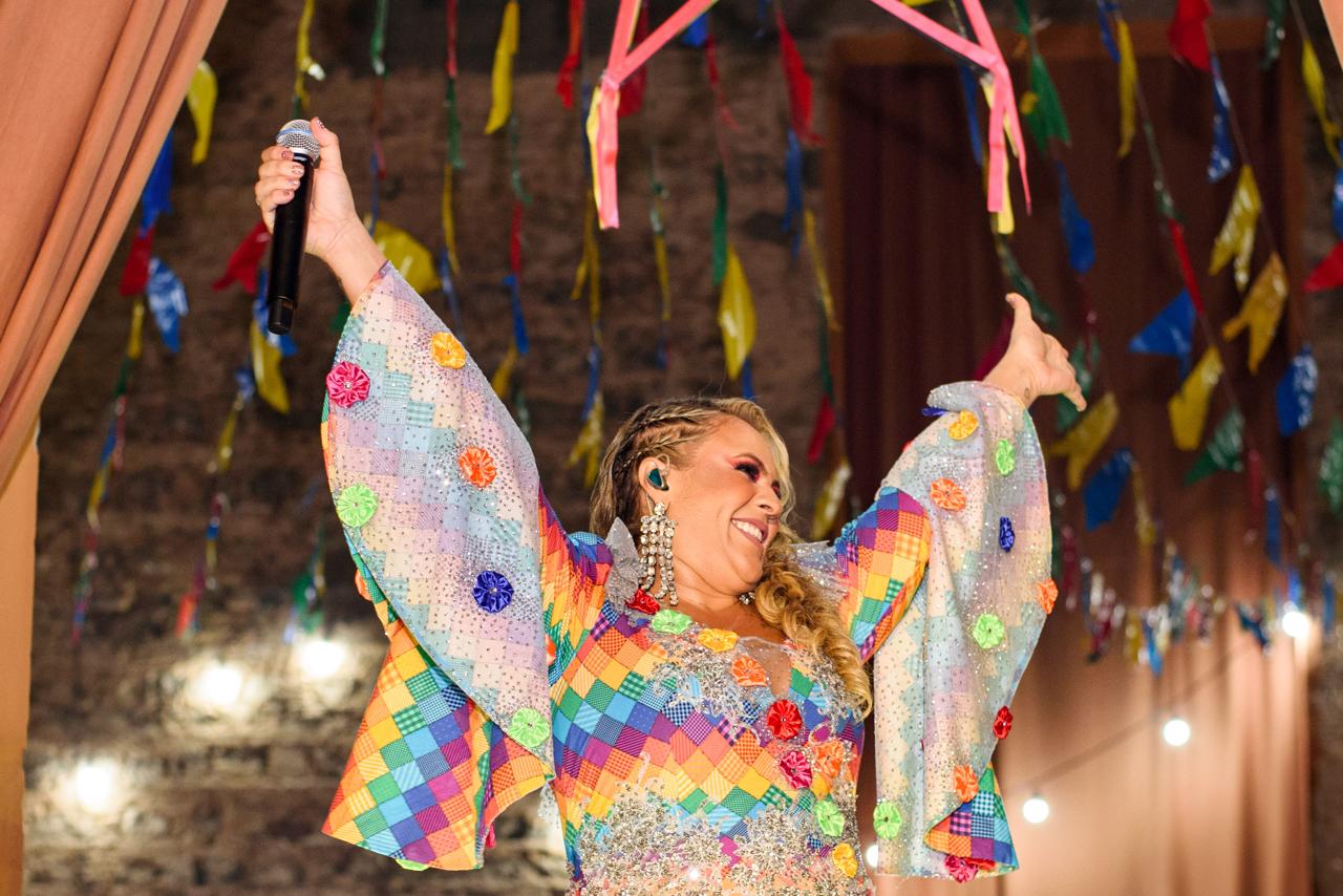 Performance no palco